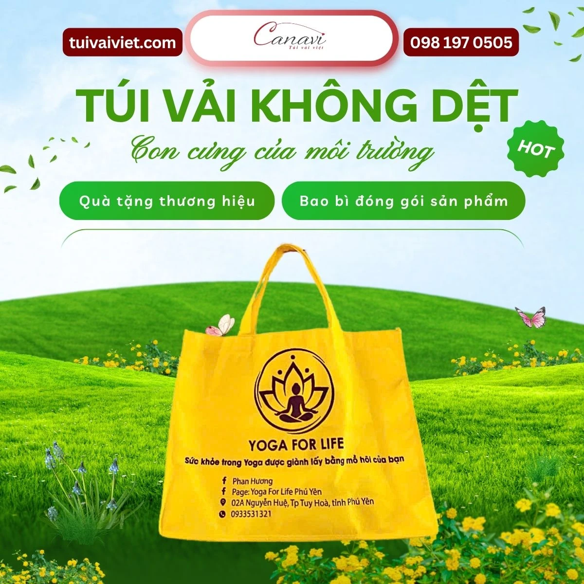 Túi vải không dệt Canavi - "Con cưng" của môi trường