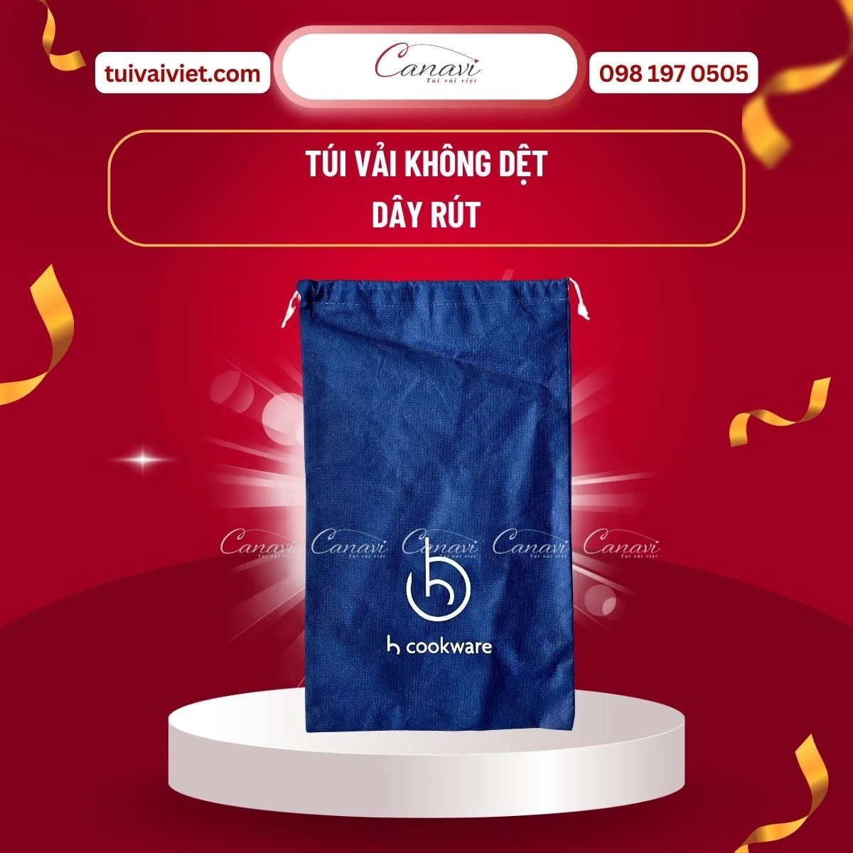 Túi không dệt dây rút