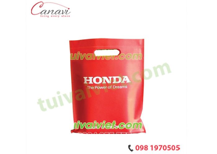 Túi vải không dệt ép nhiệt mẫu Honda