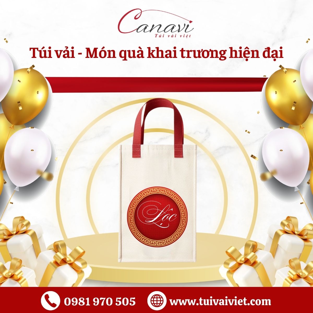 Túi vải Phù hợp với mọi đối tượng và ngân sách