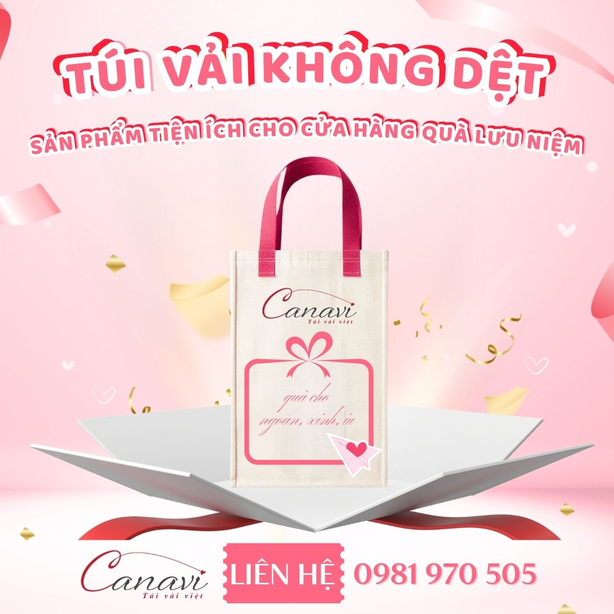 Túi vải không dệt: Sản phẩm tiện ích cho cửa hàng quà lưu niệm