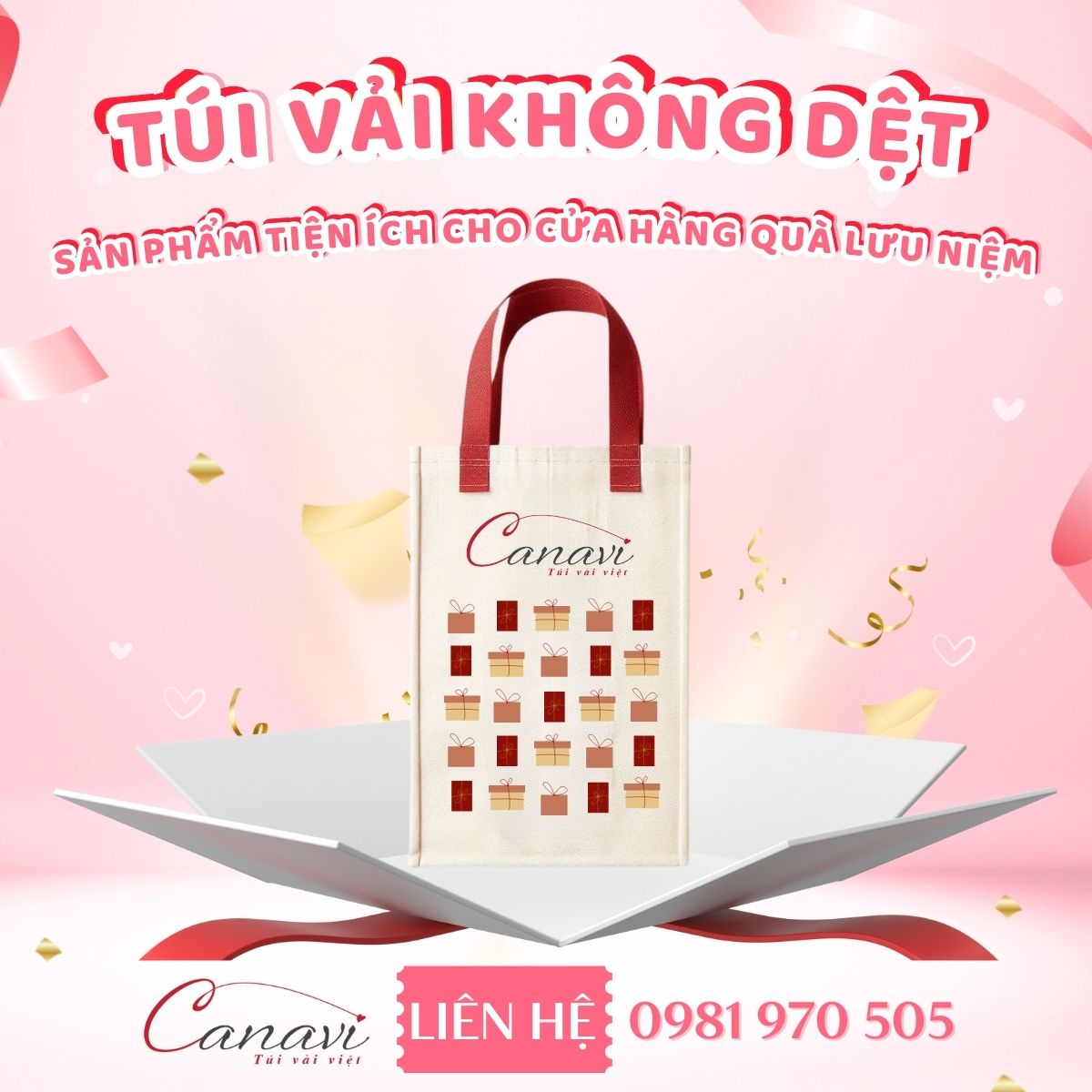 Những lý do nên chọn túi vải không dệt Canavi cho mùa 8/3