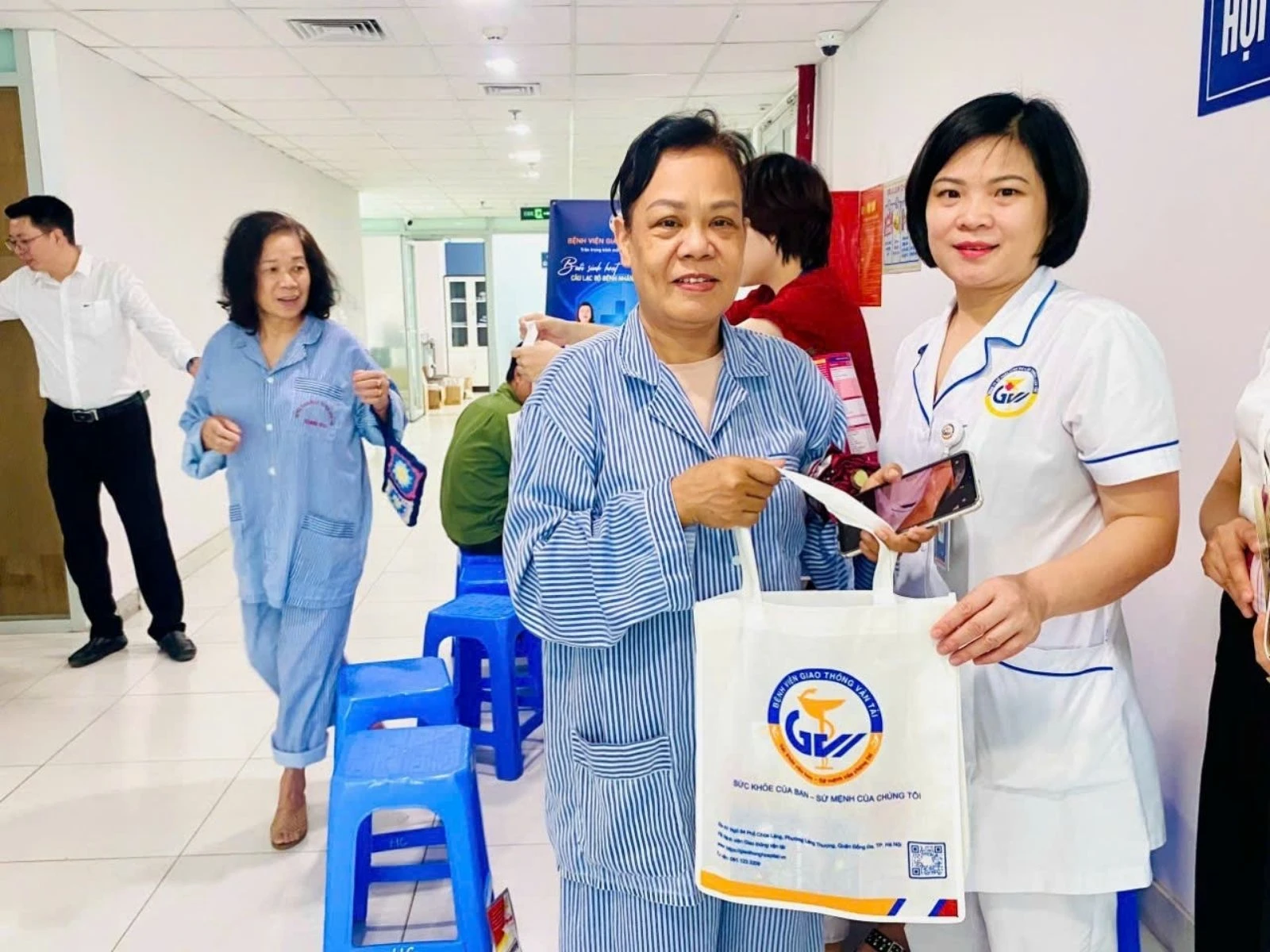 Túi vải không dệt y tế tặng bệnh nhân