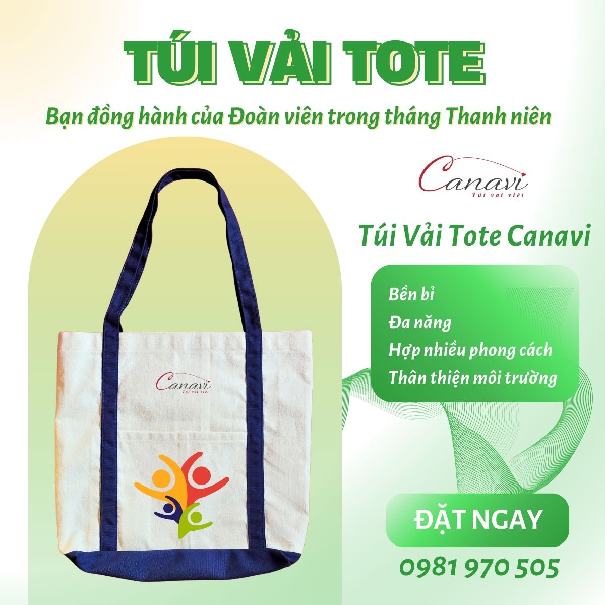 Vì sao túi vải tote lại được ưa chuộng khi tham gia các hoạt động cộng đồng?