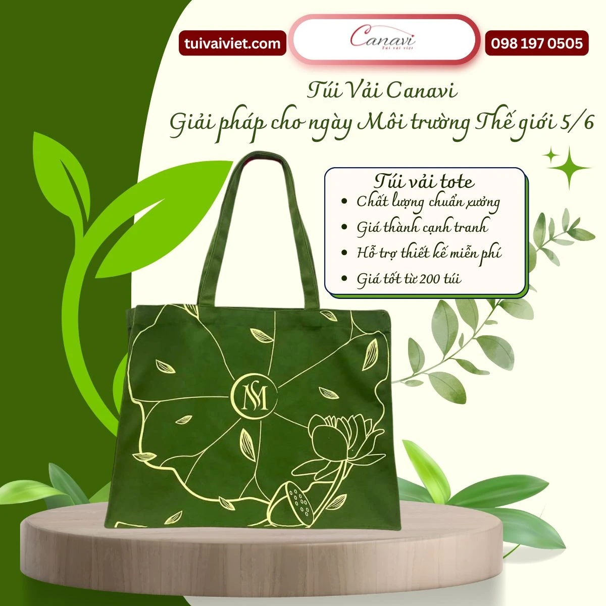 So sánh túi vải tote với các loại túi khác