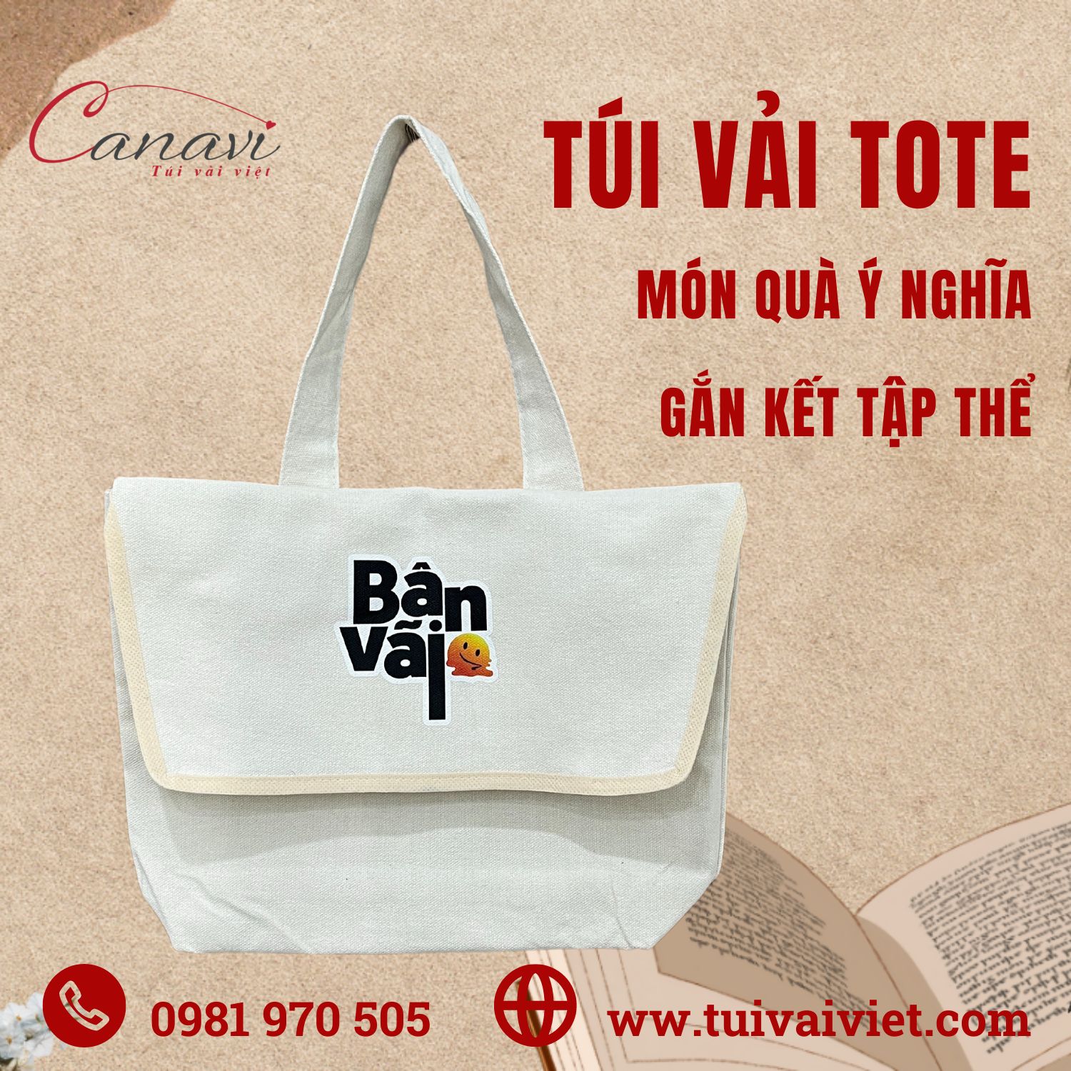 Tại sao túi vải tote là lựa chọn hoàn hảo cho team building?