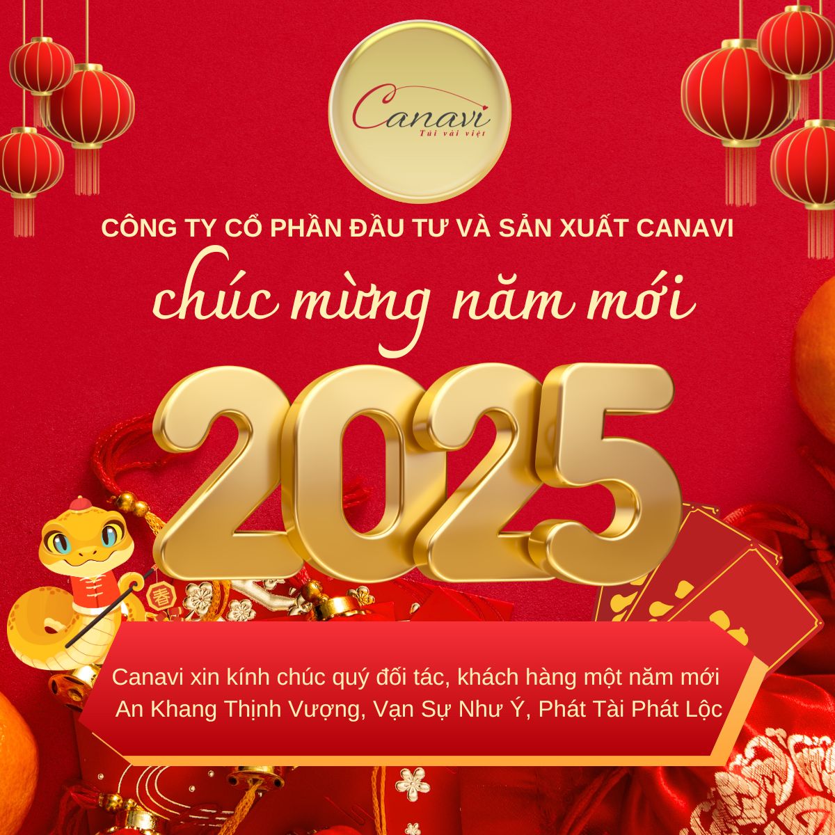 Túi Vải Việt Canavi - Chào Xuân Ất Tỵ 2025: Khởi Đầu Mới, Thành Công Mới