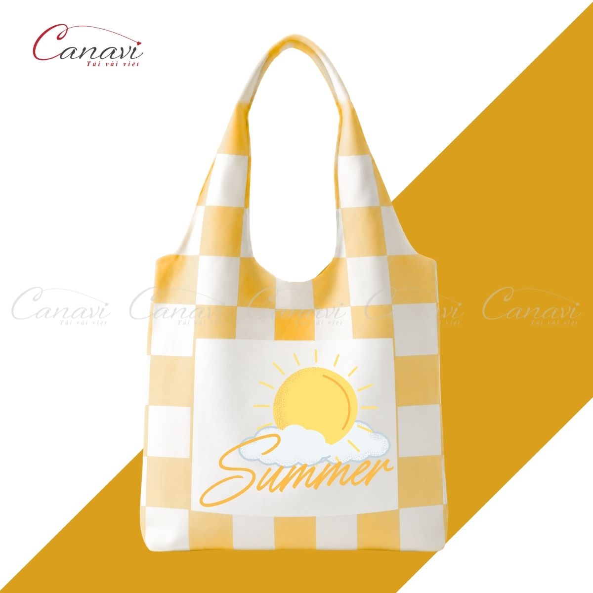 Túi Vải Bố Tay Nải - Soda Gingham 2026