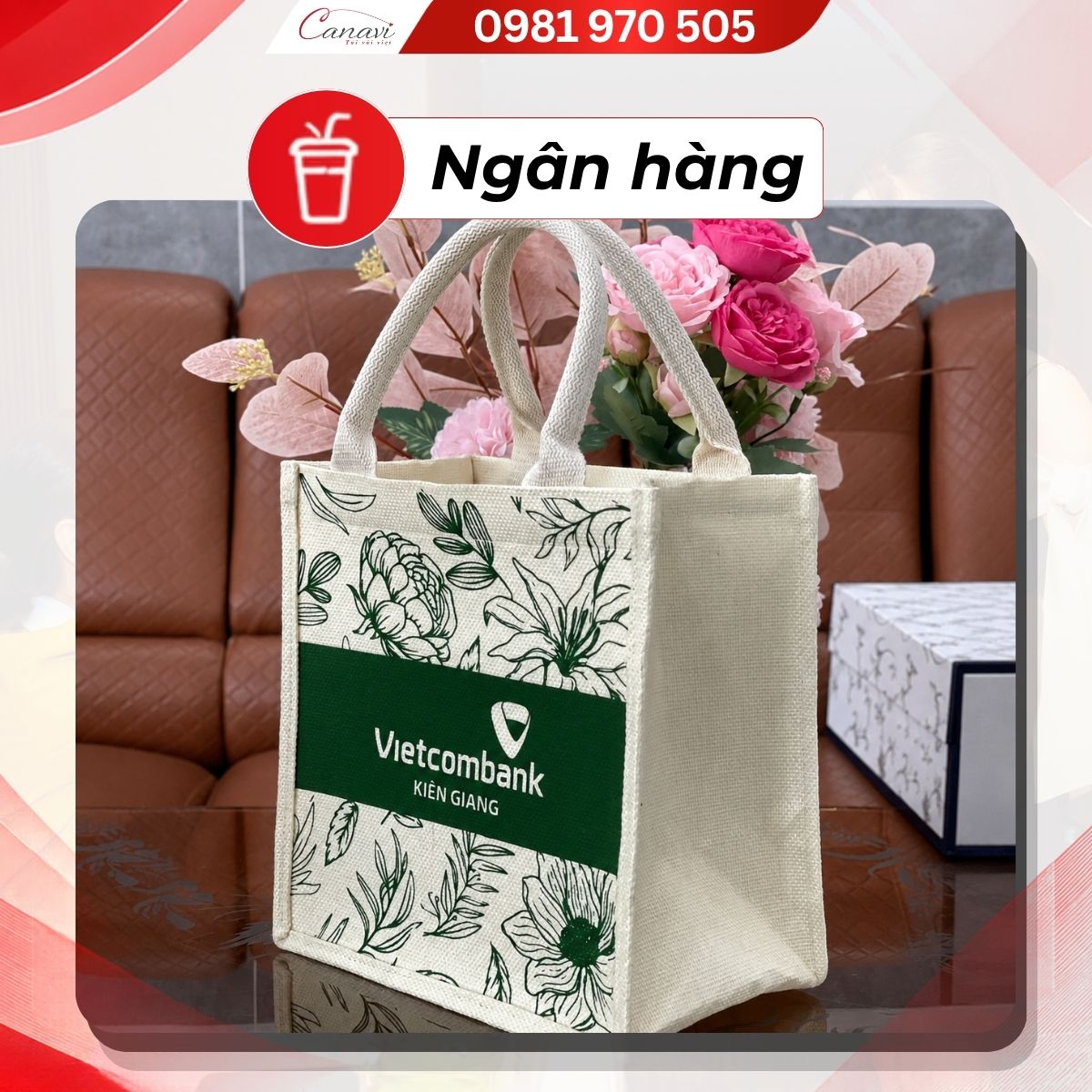 túi vải đay ngân hàng túi vải có thể sử dụng cho đa ngành