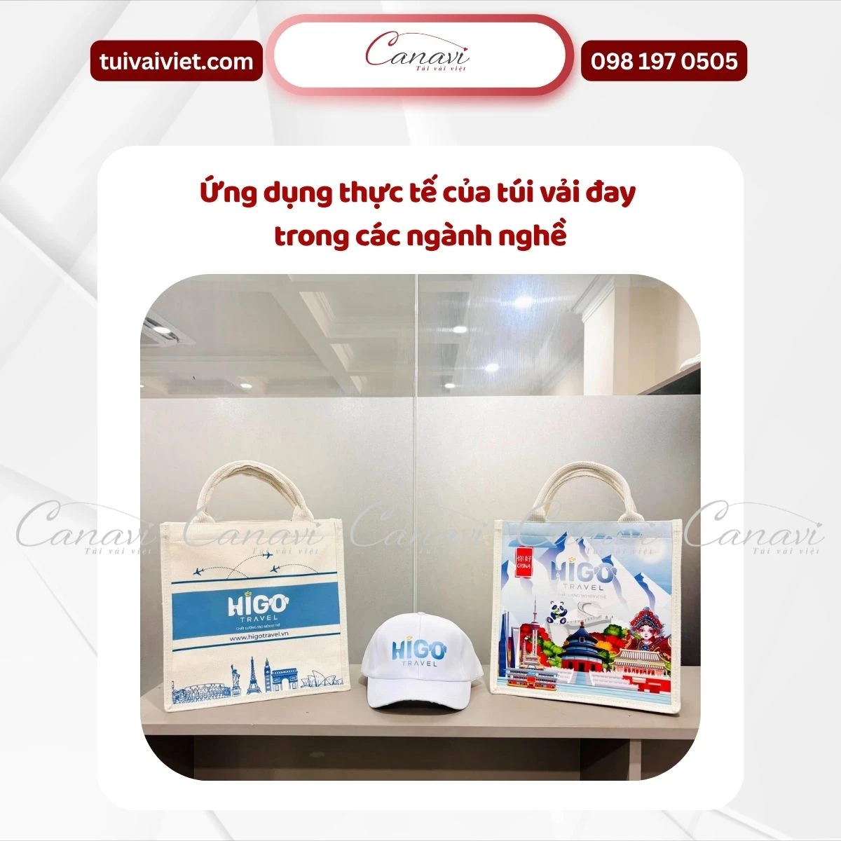 Ứng dụng thực tế của túi vải đay trong các ngành nghề