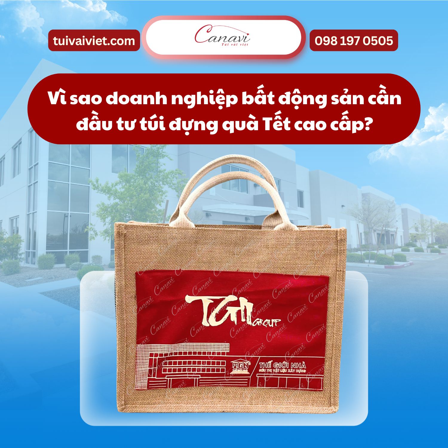 Vì sao doanh nghiệp bất động sản cần đầu tư túi đựng quà Tết cao cấp?