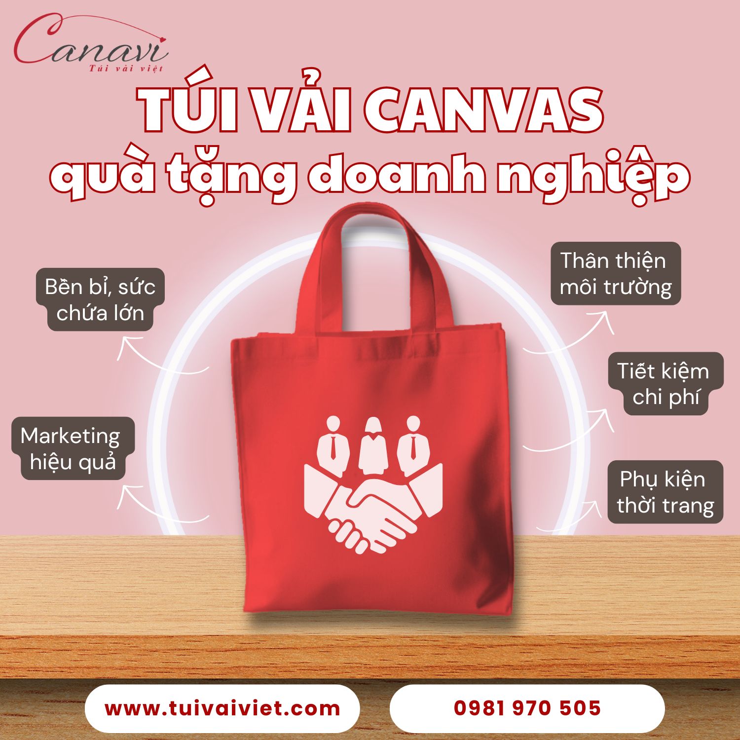 Vì sao nên lựa chọn túi vải canvas làm quà tặng doanh nghiệp?