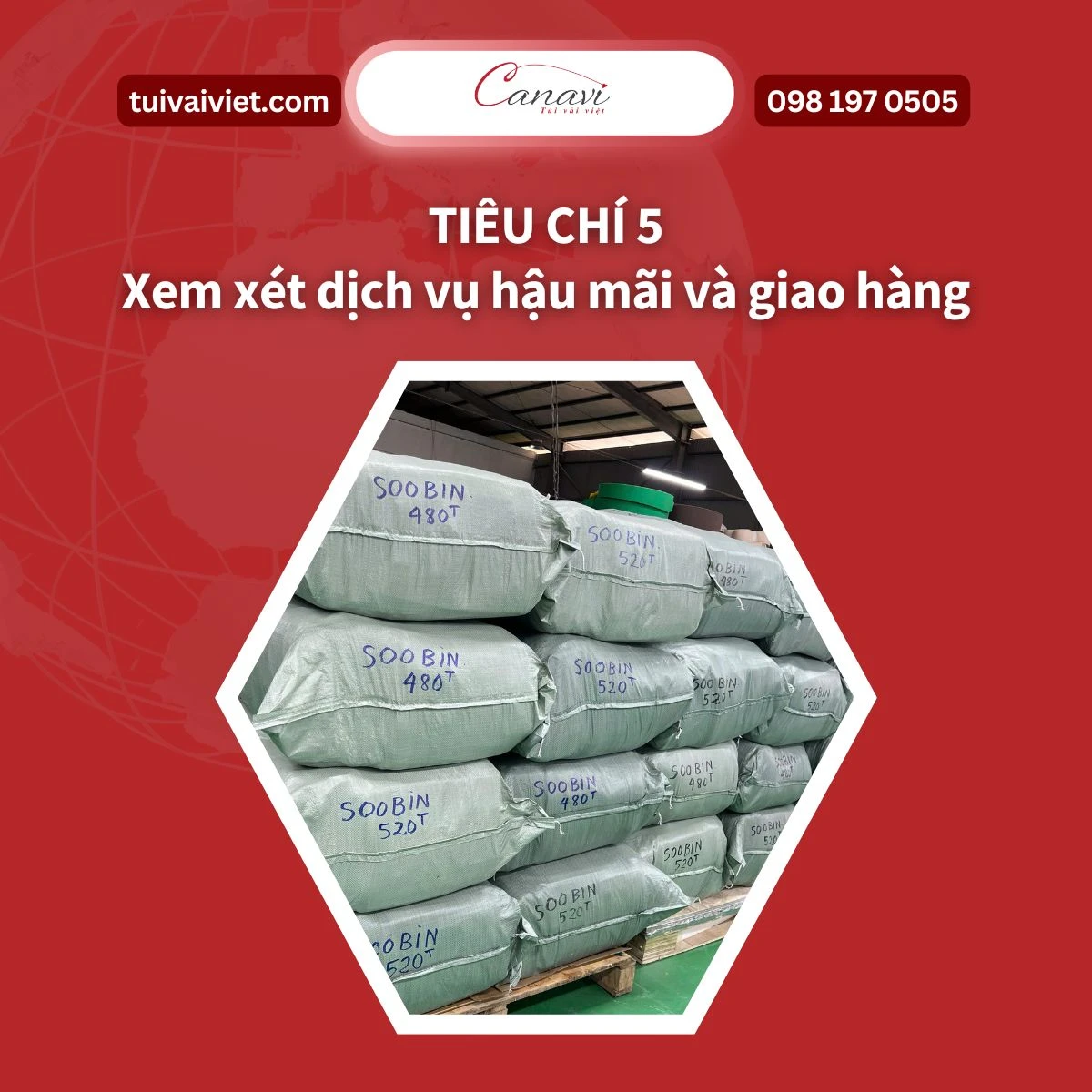 Tiêu chí 5: Xem xét dịch vụ hậu mãi và giao hàng