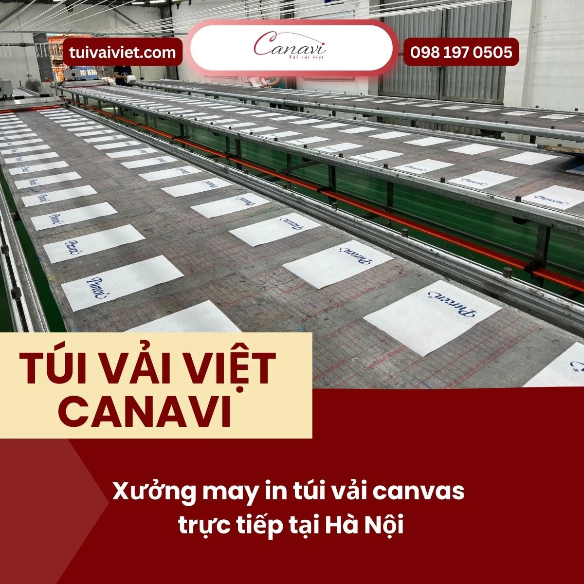Túi Vải Việt Canavi – Xưởng may in túi vải canvas trực tiếp tại Hà Nội