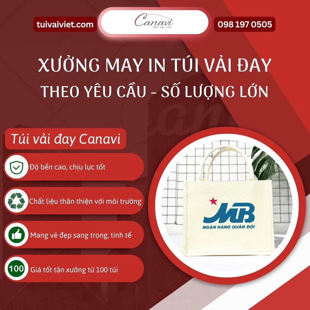 Ứng dụng thực tiễn của túi vải đay trong kinh doanh ngành tài chính ngân hàng