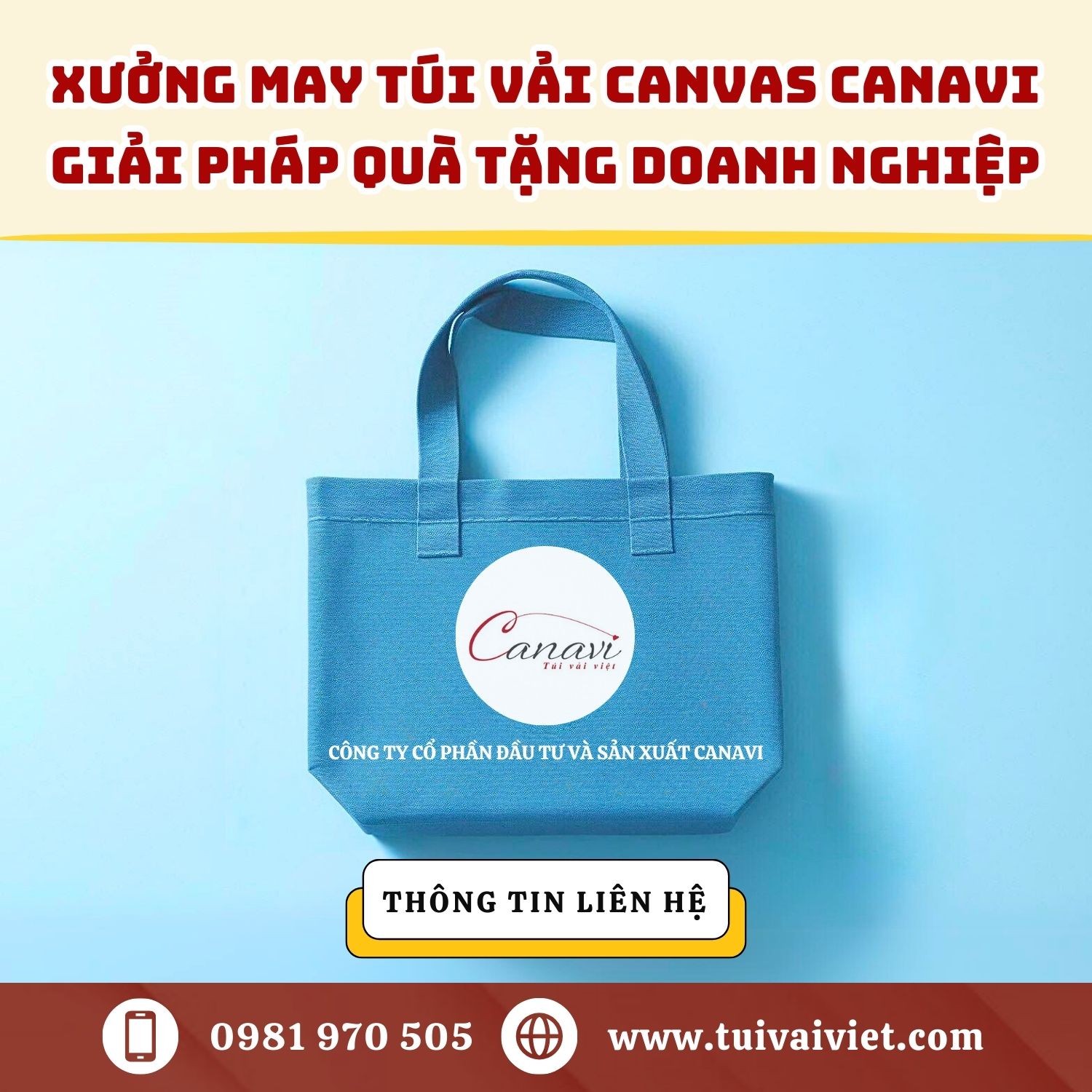 Túi vải canvas - xu hướng quà tặng thân thiện môi trường