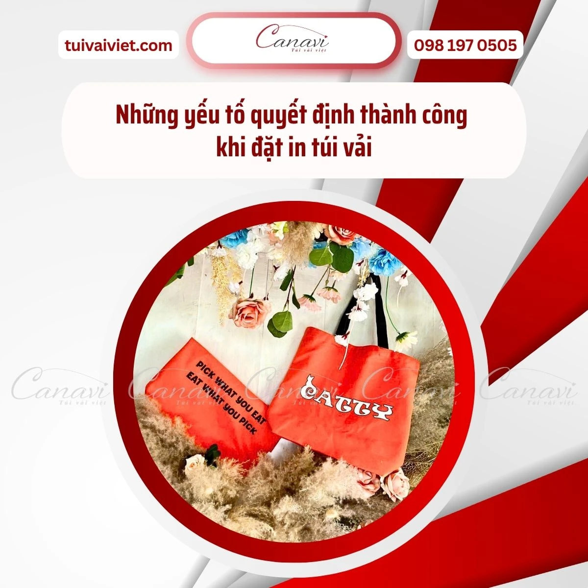 Yếu tố quan trọng quyết định thành công khi đặt in túi vải