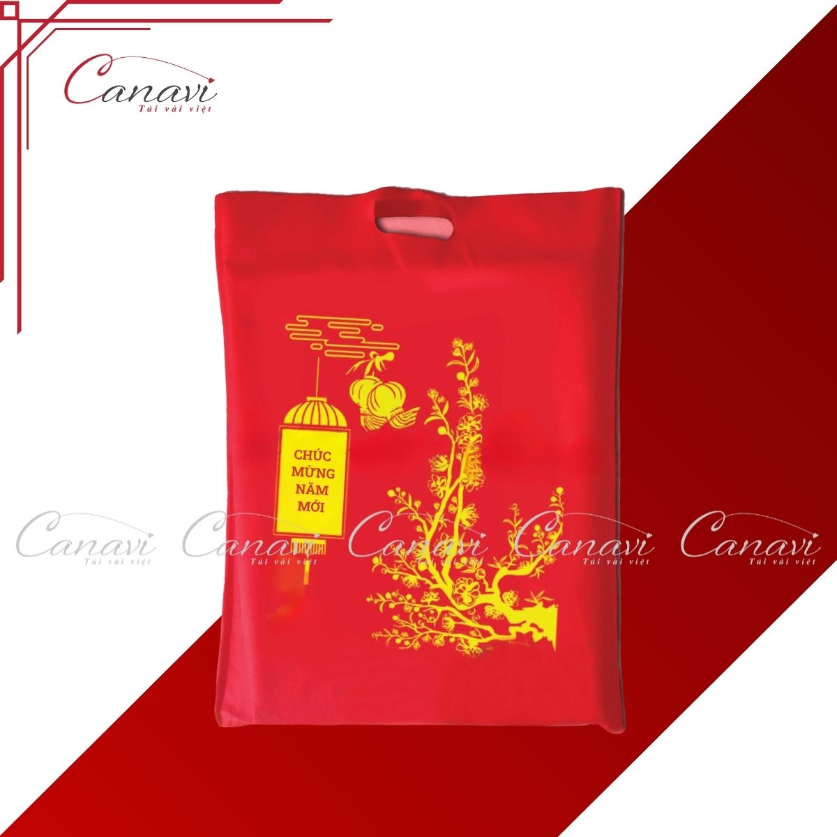 Túi đựng lịch tết vải không dệt TVDLT04