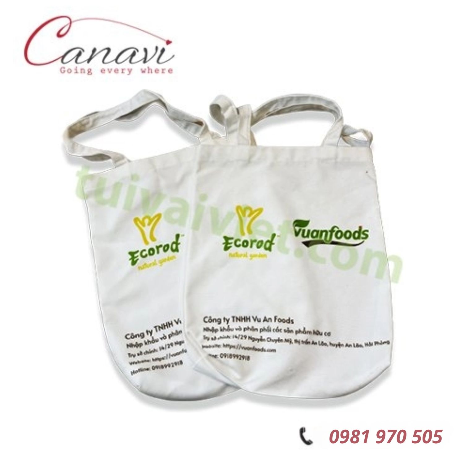 Túi Vải Bố - Túi Vải Canvas TVBH12 bền đẹp