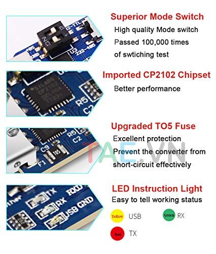 Module CP2102 USB TO TTL UART 485, 232