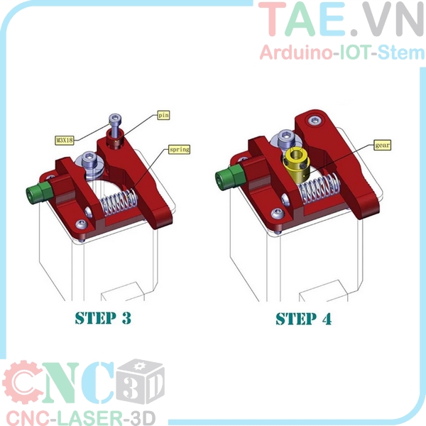 Bộ Đùn Nhựa MK8 Bowden