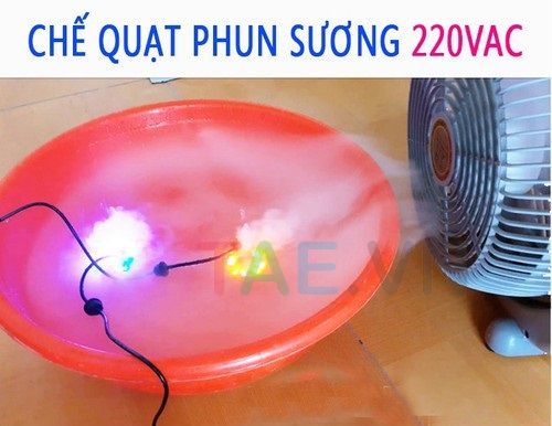 Phun Sương Siêu Âm Tạo Độ Ẩm Có Đèn 220VAC