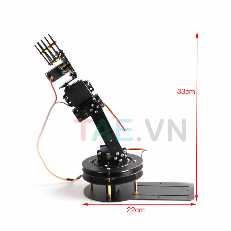 Cánh Tay Robot DIY 5DOF Đế Xoay 360 Độ