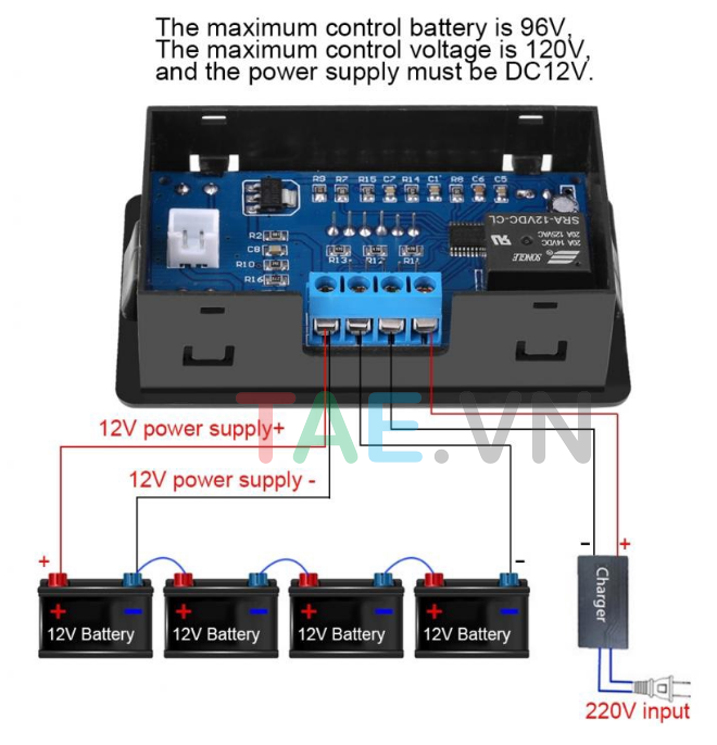 Module Điều Khiển Bộ Sạc Pin 12V-120V