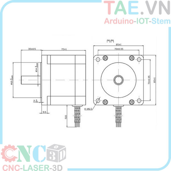 Động Cơ Bước 86BYGH450A