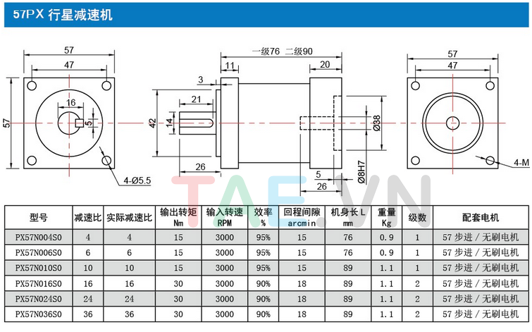 Hộp Số Size 57 PX