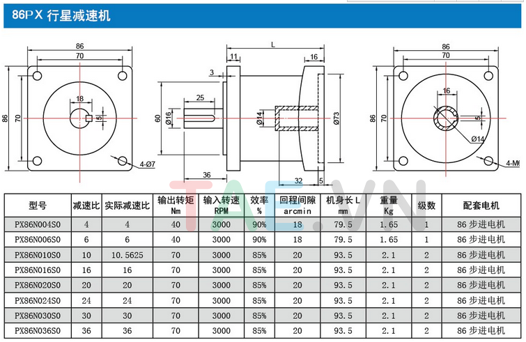 Hộp Số Size 57 PX