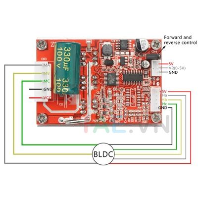 Mạch Điều Khiển Động Cơ 3 Pha 350W 5-36V