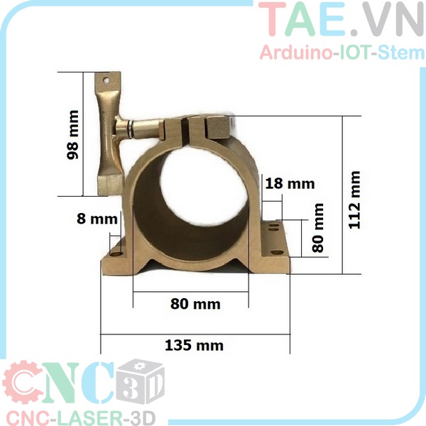 Gá Kẹp Spindle Có Tay Vặn