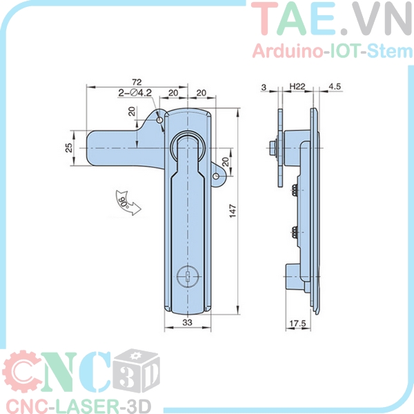 Khóa Tủ Điện MS751-1-1