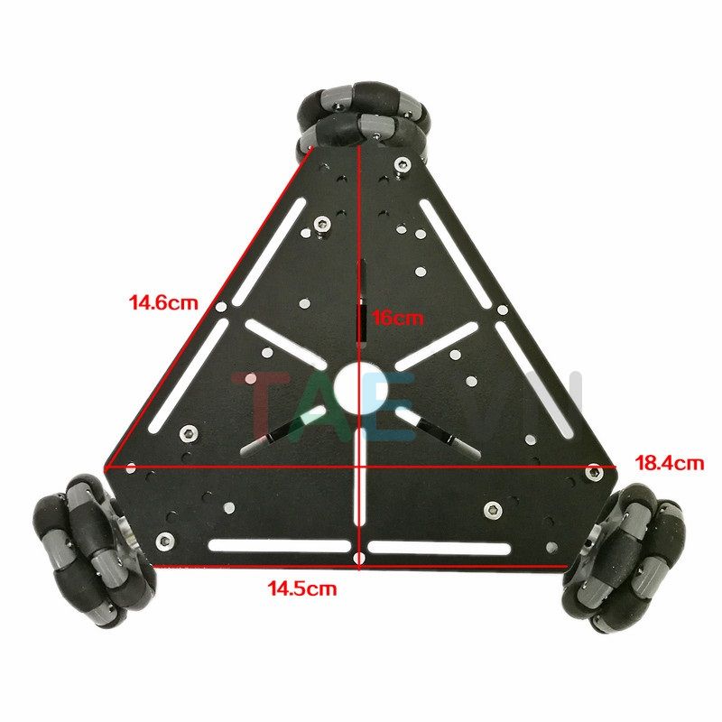 Khung Xe Kim Loại 3 Bánh Omni