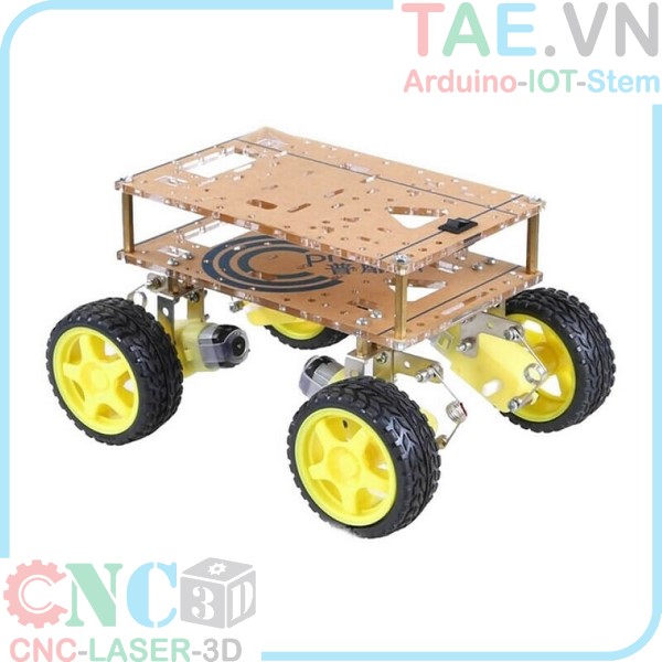 Khung Xe Mica Smart Robot 4WD