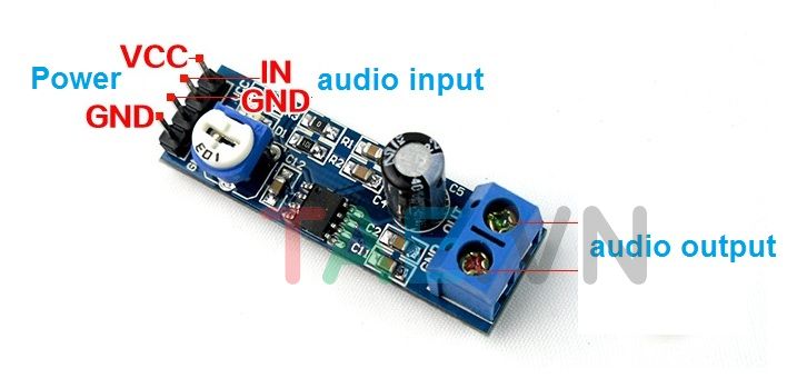 Mạch Khuếch Đại Âm Thanh Mono LM386-M156