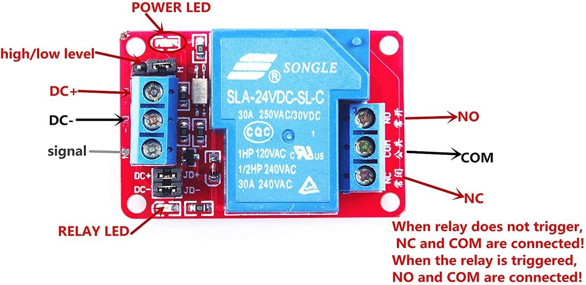 Module Relay 30A Cách Ly Opto