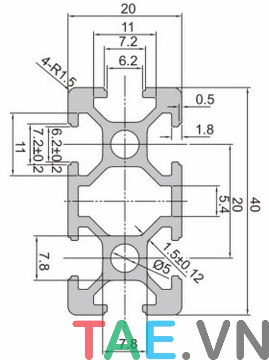 Nhôm Định Hình 2040 EU