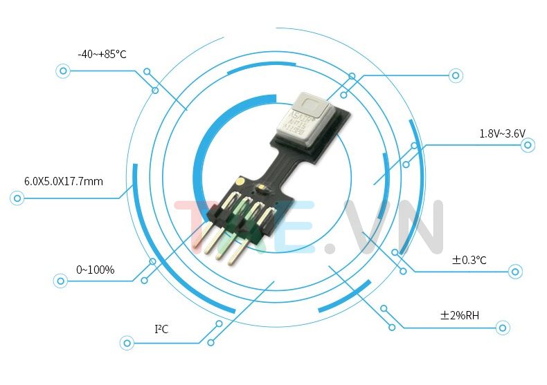 Module Nhiệt Độ Và Độ Ẩm Tích Hợp Làm Mát AHT15