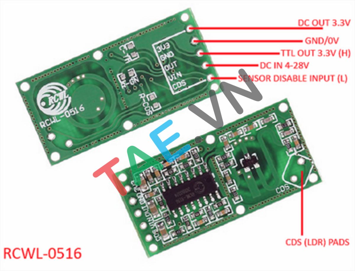 Cảm Biến Vật Cản Radar RCWL- 0516