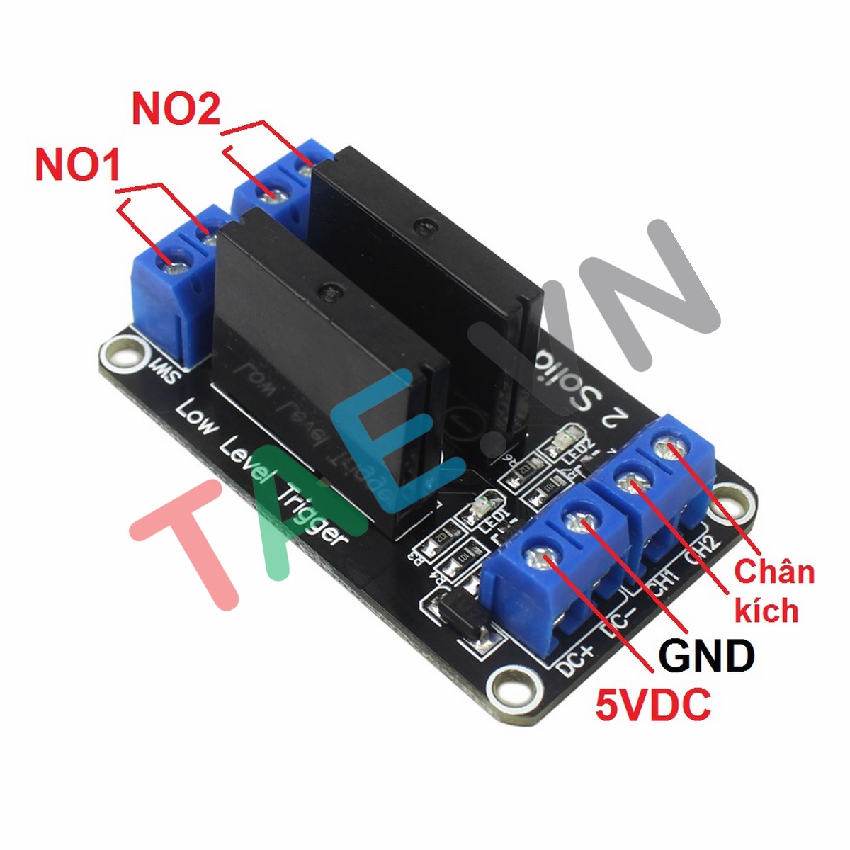 Module Relay Rắn SSR 2 Kênh 5V