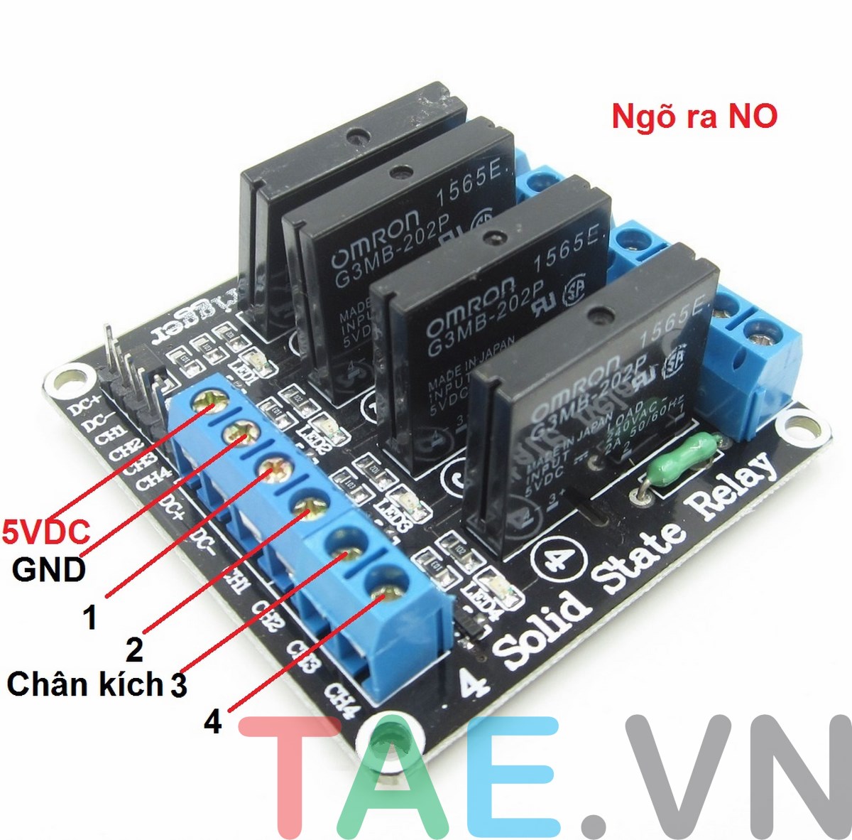 Module Relay Rắn SSR 4 Kênh