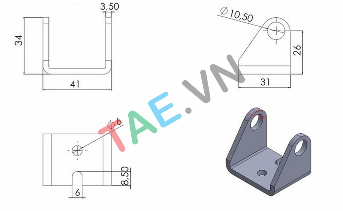 Gá Xi Lanh Điện LX600