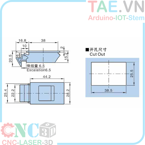 Tay Nắm Tủ Điện Hengzhu MS733-2