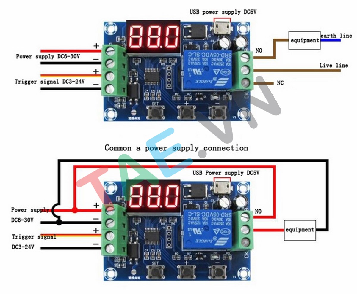 Mạch Tạo Trễ Theo Chu Kỳ Đóng Ngắt Relay XH-M610