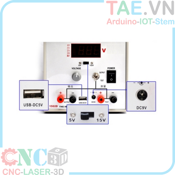 Bộ Nguồn Điều Chỉnh DC 15V 2A