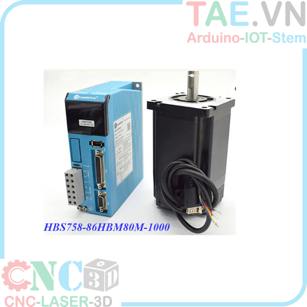 Combo Động cơ 86HBM80 +Driver HBS758 Leadshine