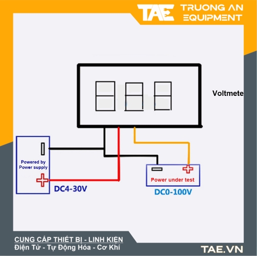 Đồng Hồ Đo Điện Áp DC 30V - 100V - 200V