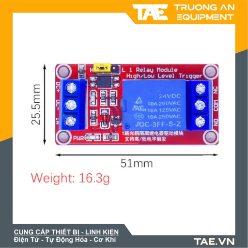 Relay 1 Kênh 24VDC Opyo Cách Ly